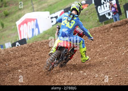 243 TIM GAJSER (HRC Honda Racing) durante la 2022 MXGP d'Italia, Motocross a Maggiora (NO), Italia, maggio 07 2022 Foto Stock