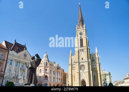 Novi-Sad, Serbia - 06.05.2021: Chiesa parrocchiale il nome di Maria Foto Stock