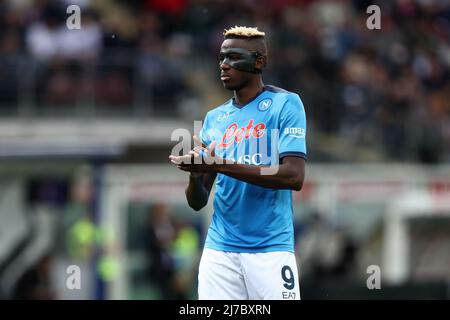 Olimpico Grande Torino, Torino, Italia, 07 maggio 2022, Victor Osimhen (SSC Napoli) gestures during Torino FC vs SSC Napoli - Italian soccer Series A mat Foto Stock