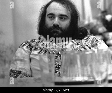 Cantante greco Demis Roussos, circa 1974 Foto Stock