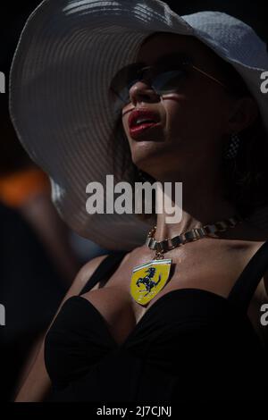 Miami, Florida, Stati Uniti. 07/05/2022, circuito atmosfera - Ferrari FAN. Gran Premio di Miami, sabato 7th maggio 2022. Autodromo Internazionale di Miami, Florida, Stati Uniti. Foto Stock