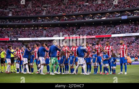 Madrid, Spagna; 08 maggio 2022; Stadio Wanda Metropolitano, Madrid Spagna; Men's la Liga Santander, Atletico de Madrid vs Real Madrid 900/Cordon Press Foto Stock