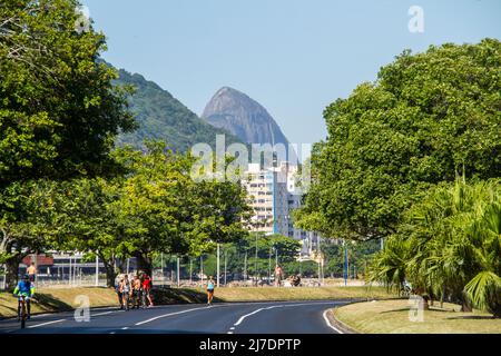 Aterro do Flamengo a Rio de Janeiro Brasile - 06 marzo 2022: Area ricreativa dell'Aterro do Flamengo a Rio de Janeiro. Foto Stock