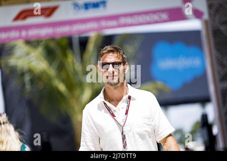 Miami, USA, 08/05/2022, Florida, Stati Uniti d'America - 08/05/2022, BUTTON Jenson (gbr), ex pilota F1, ritratto durante la Formula 1 Crypto.com Miami Grand Prix 2022, 5th round del FIA Formula uno World Championship 2022, sull'autodromo Internazionale di Miami, da Miami Gardens, Florida, Stati Uniti d'America, 8/05/2022, - Foto: Julien Delfosse/DPPI/LiveMedia Foto Stock