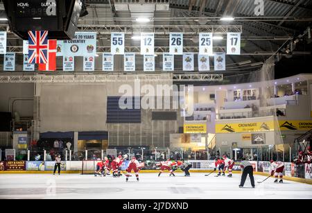 Coventry, Regno Unito , 7 maggio 2022. La partita internazionale tra GB e Danimarca a Skydome, Coventry, Regno Unito, il 7 maggio 2022. Foto di Phil Hutchinson. Solo per uso editoriale, licenza richiesta per uso commerciale. Nessun utilizzo nelle scommesse, nei giochi o nelle pubblicazioni di un singolo club/campionato/giocatore. Foto Stock