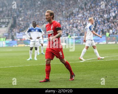 Il calciatore tedesco Nils Butzen FSV Zwickau 3rd Campionato Calcio Stagione 2021-2022 punto gioco 1. FC Magdeburg - FSV Zwickau Foto Stock
