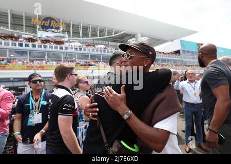 Miami, Stati Uniti d'America, 08/05/2022, Pharrell Williams, F1 Gran Premio di Miami all'autodromo Internazionale di Miami il 8 maggio 2022 a Miami, Stati Uniti d'America. (Foto PER ALTO DUE) Foto Stock