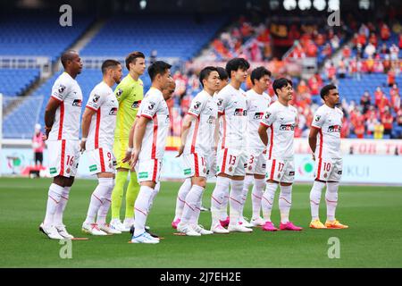 Nagoya Grampus team group line-up, 7 MAGGIO 2022 - Calcio / Calcio : 2022 J1 incontro di campionato tra Yokohama F. Marinos 2-1 Nagoya Grampus al Nissan Stadium di Kanagawa, Giappone. (Foto di Naoki Morita/AFLO SPORT) Foto Stock