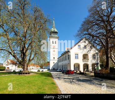 Germania Baviera strada Romantica. Rottenbuch. Chiesa di Maria Geburt Foto Stock
