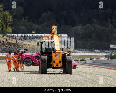 85 IRON DAMES ITA M Ferrari 488 GTE EVO Rahel Frey (che) G Michelle Gatting (DNK) S Sarah Bovy (bel)&#XA;&#XA; Spa Francorchamps (bel) - 07-05-2022 - Foto Stock