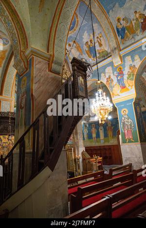 Chiesa Greco-Ortodossa dell'Annunciazione, Nazareth, Israele la Chiesa Greco-Ortodossa dell'Annunciazione, conosciuta anche come Chiesa Greco-Ortodossa di S. Foto Stock