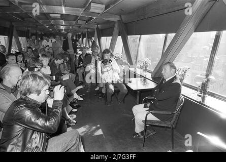 Mel Brooks. Regista e attore americano. Nell'immagine 1974 durante una conferenza stampa durante una visita in Svezia. Foto Stock