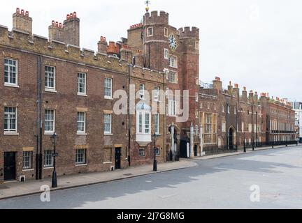 Londra, Regno Unito - 30 giugno 2010 : St James's Palace, palazzo del 16th secolo per residenze reali. Foto Stock