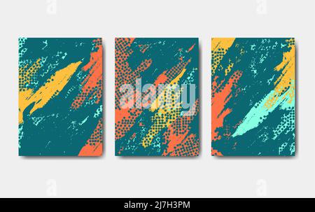 Raccolta di sfondi creativi astratti Illustrazione Vettoriale
