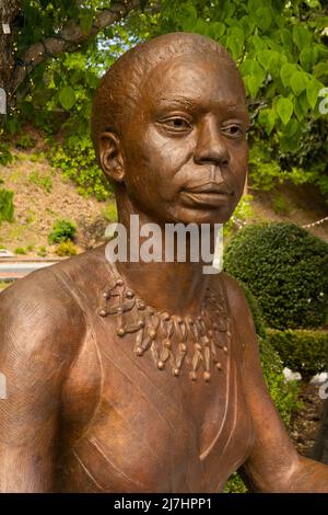 Statua di Nina Simone a Tryon, North Carolina Foto Stock