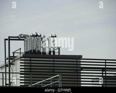 aria condizionata e ventilazione industriale astratto Foto Stock