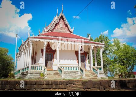 Vecchio tempio cambogiano più di cento anni Foto Stock