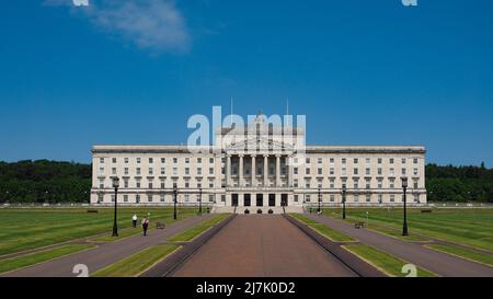 Gli edifici del Parlamento europeo (aka come Stormont) a Belfast, Regno Unito Foto Stock
