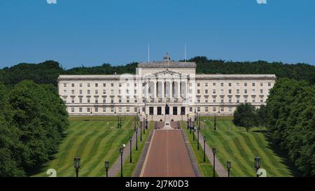 Gli edifici del Parlamento europeo (aka come Stormont) a Belfast, Regno Unito Foto Stock
