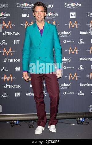 Torino (Italia) 9th maggio 2022. Mika partecipa alla conferenza stampa degli ospiti del Concorso Eurovision Song che si tiene presso il complesso Olimpico. Torino (Italia) il 9th maggio 2022. Foto di Marco Piovanotto/ABACAPRESS.COM Foto Stock