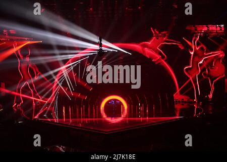 Torino, Italia. 09th maggio 2022. Durante il Concorso Eurvision Song 2022, prima Semifinale - prova di vestito il 09 maggio 2022 a pala Alpitour a Torino. Photo Nderim Kaceli Credit: Independent Photo Agency/Alamy Live News Foto Stock