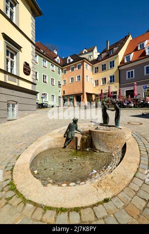 Germania Baviera strada Romantica. Landsberg am Lech Foto Stock