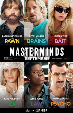 Masterminds anno : 2016 USA Direttore : Jared Hess American Poster Foto Stock