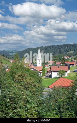 Villaggio di Jungholz,Tirol,Austria Foto Stock