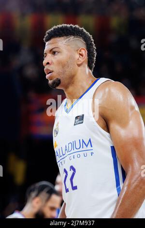 BARCELLONA - Apr 10: Walter Tavares in azione durante la partita della ACB League tra il FC Barcelona e il Real Madrid al Palau Blaugrana il 10,2022 aprile a B. Foto Stock