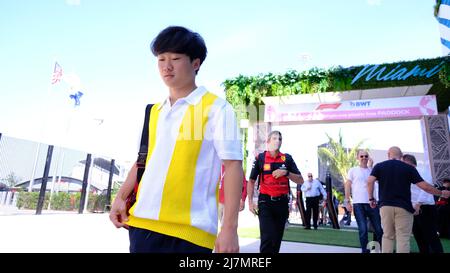 6th maggio 2022: Yuki Tsunoda, pilota della scuderia AlphaTauri #22 durante il Gran Premio di Miami di Formula 1 Crypto.com a Miami, FL . Jason Pohuski/CSM Foto Stock