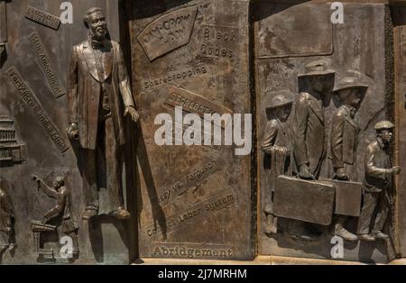 Monumento di storia afro-americana presso la state House di Columbia, South Carolina Foto Stock