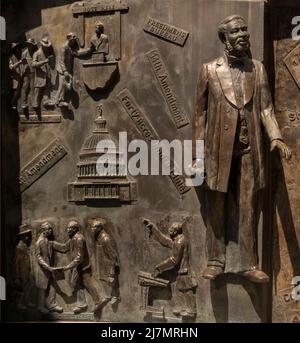 Monumento di storia afro-americana presso la state House di Columbia, South Carolina Foto Stock