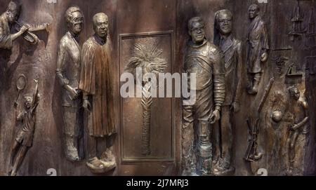 Monumento di storia afro-americana presso la state House di Columbia, South Carolina Foto Stock