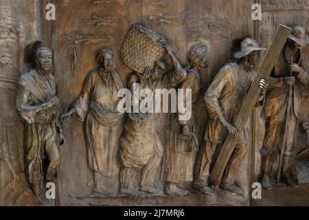 Monumento di storia afro-americana presso la state House di Columbia, South Carolina Foto Stock