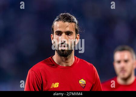 Sergio Oliveira (Roma) Durante la partita italiana 'srie A' tra Fiorentina 2-0 Roma allo Stadio Artemio Franchi il 9 maggio 2021 a Firenze. (Foto di Maurizio Borsari/AFLO) Foto Stock