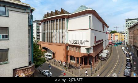 Museo MMK fur moderne Kunst, museo d'arte moderna, Francoforte, Germania Foto Stock