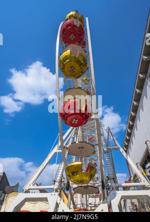Dettaglio di una ruota di ferro storica Foto Stock