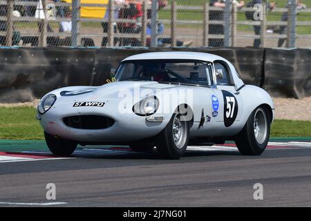 Jonathan Mitchell, Jaguar e-Type semi-leggero, Jaguar e-Type, Jaguar Classic Challenge per le vetture Jaguar pre-1966, una corsa di sessanta minuti con l'opti Foto Stock