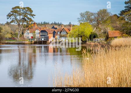 Beaulieu fiume e villaggio nella New Forest, Hampshire Foto Stock