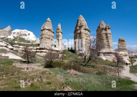 Regione della Cappadocia, Provincia di Nevsehir in Anatolia Centrale della Turchia Foto Stock