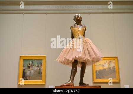 L'iconico Metropolitan Museum of Art al Central Park, New York City NY Foto Stock