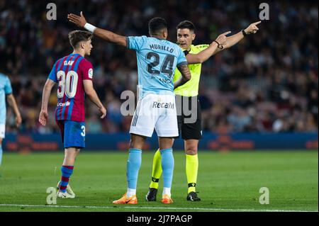 Barcellona, Spagna. 10/05/2022, , Jeison Murillo di Celta de Vigo durante la partita Liga tra FC Barcelona e Real Celta de Vigoat Camp Nou a Barcellona, Spagna. Foto Stock