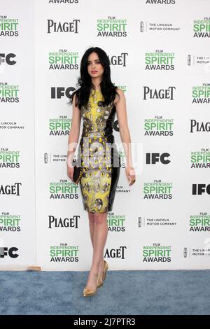 LOS ANGELES - MAR 1: Krysten Ritter al Film Independent Spirit Awards al Tent on the Beach il 1 marzo 2014 a Santa Monica, California Foto Stock