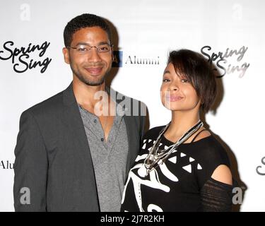 LOS ANGELES - MAGGIO 16: Jussie Smollett, Raven-Symone al UCLA's Spring Sing 2014 al Pauley Pavilion UCLA il 16 maggio 2014 a Westwood, CA Foto Stock