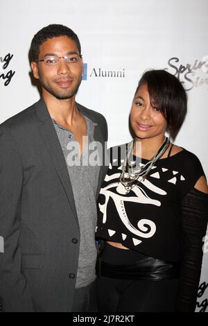 LOS ANGELES - MAGGIO 16: Jussie Smollett, Raven Symone al UCLA's Spring Sing 2014 al Pauley Pavilion UCLA il 16 maggio 2014 a Westwood, CA Foto Stock