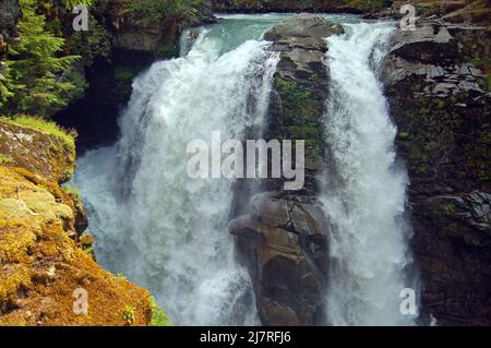 Bel fiume Nooksack a Washington, USA Foto Stock