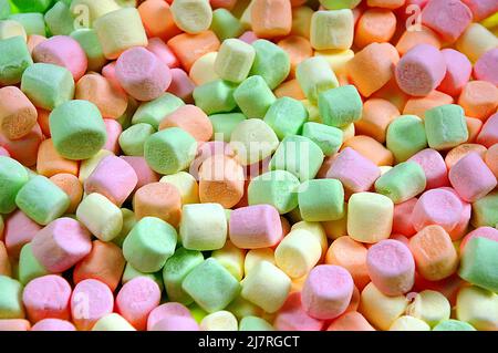 Colorati marshmallow in miniatura Foto Stock