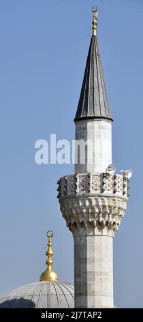 Architettura in stile ottomano, moschee e minareti dettagli, Istanbul Turchia Foto Stock