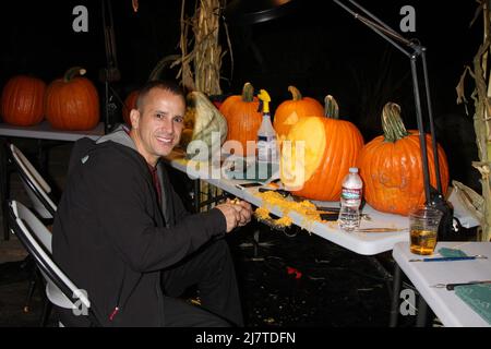 LOS ANGELES - Oct 4: Ray Villafane all'ASCESA del Jack o'Lanterns a Descanto Gardens il 4 ottobre 2014 a la Canada Flintridge, CA Foto Stock