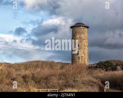 Dune paesaggio di Domburg con la torre d'acqua - Zeeland - Paesi Bassi Foto Stock